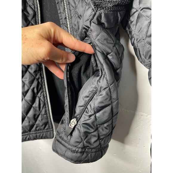 Obermeyer Women's Quilted Jacket Size 12 Black Aspen 2005 Apres Ski Light Weight - Picture 8 of 8